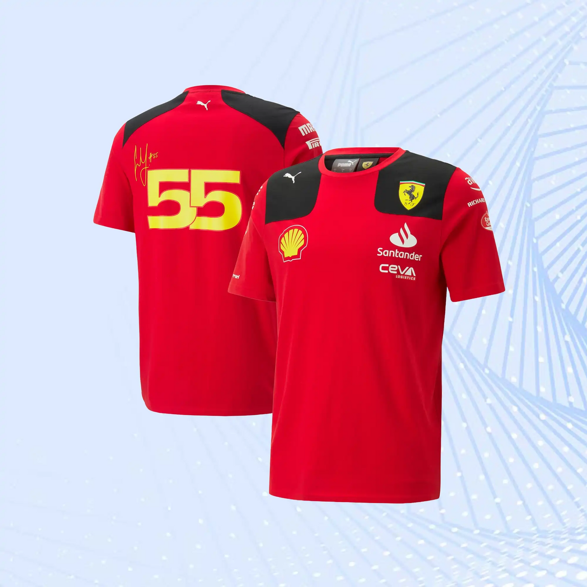 Carlos Sainz 2023 Scuderia Ferrari F1 Team T-Shirt - view 1