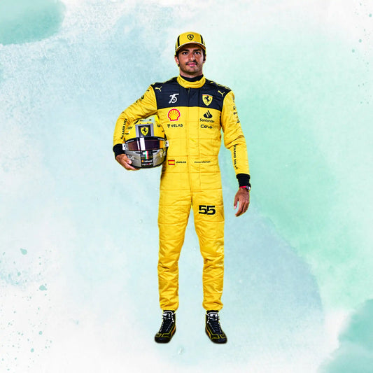 Carlos Sainz Jr 2022 F1 Ferrari's 75th Anniversary Replica Racing Suit - view 1