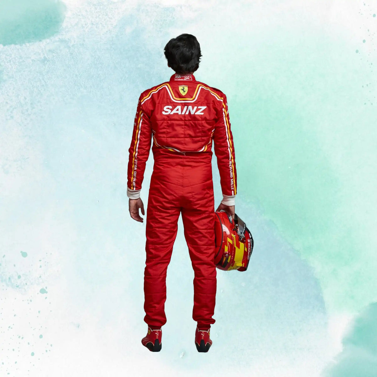 Carlos Sainz New 2024 Scuderia Ferrari F1 Team Replica Racing Suit - view 2