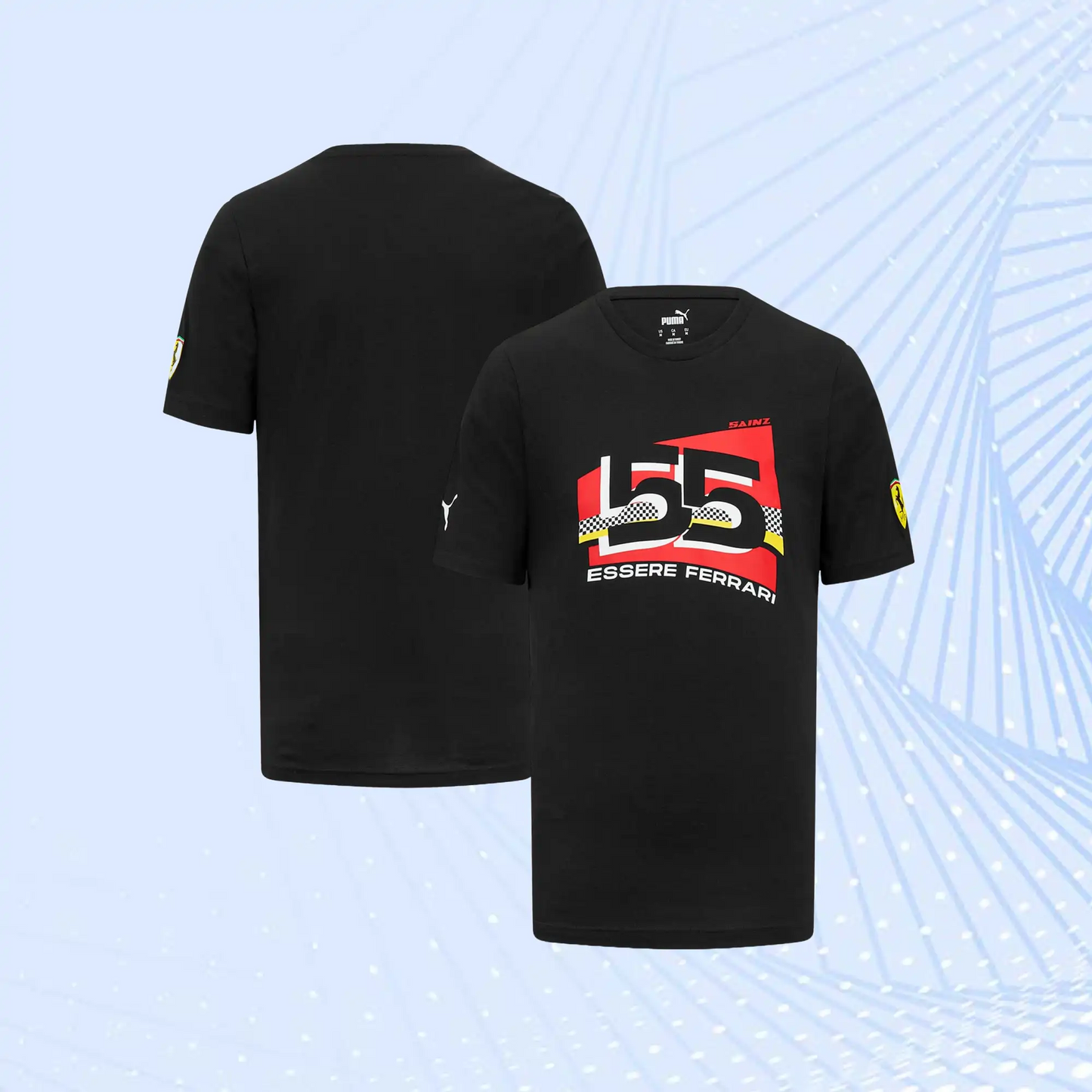 Carlos Sainz Scuderia Ferrari Puma Driver T-Shirt- Black - view 1