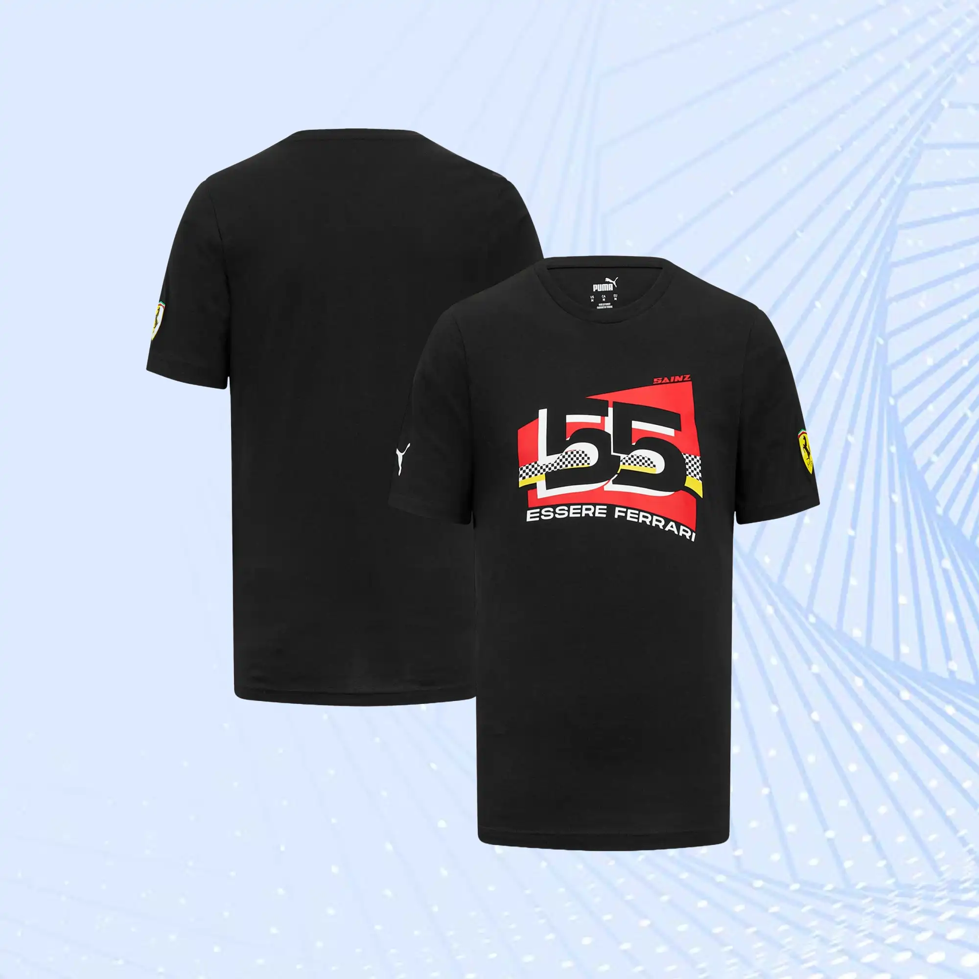 Carlos Sainz Scuderia Ferrari Puma Driver T-Shirt- Black - view 1