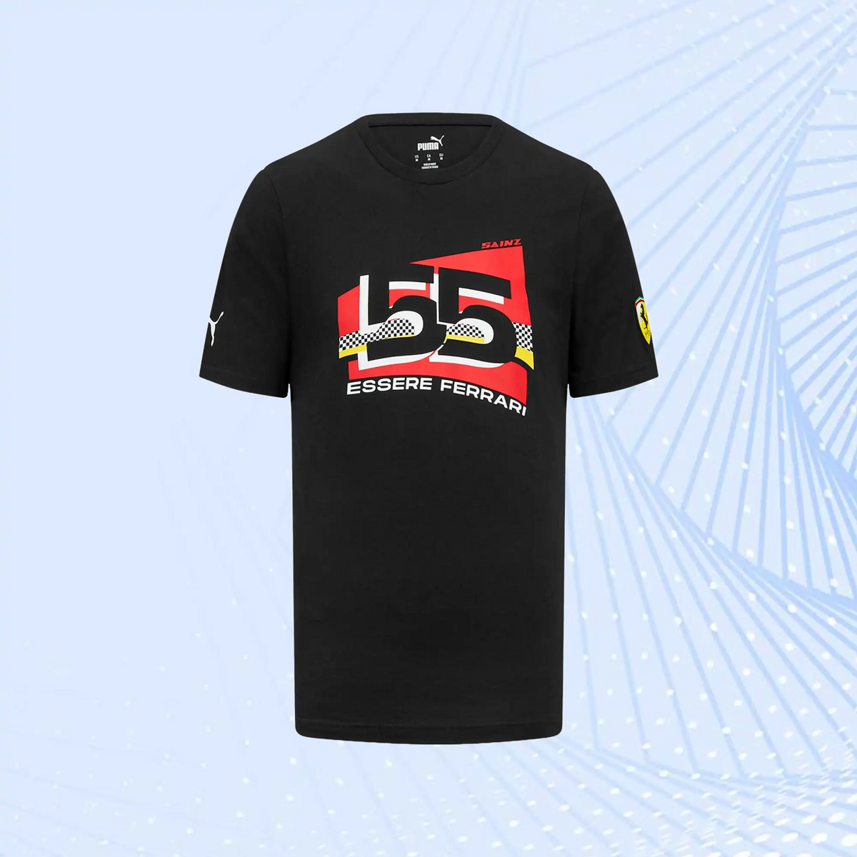Carlos Sainz Scuderia Ferrari Puma Driver T-Shirt- Black - view 2