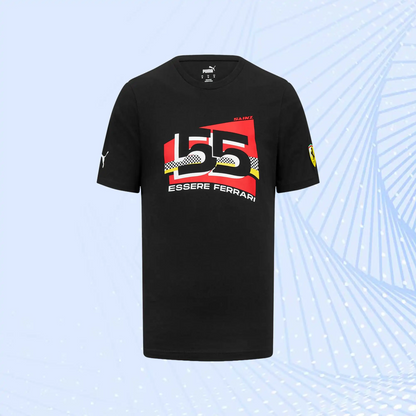 Carlos Sainz Scuderia Ferrari Puma Driver T-Shirt- Black - view 2