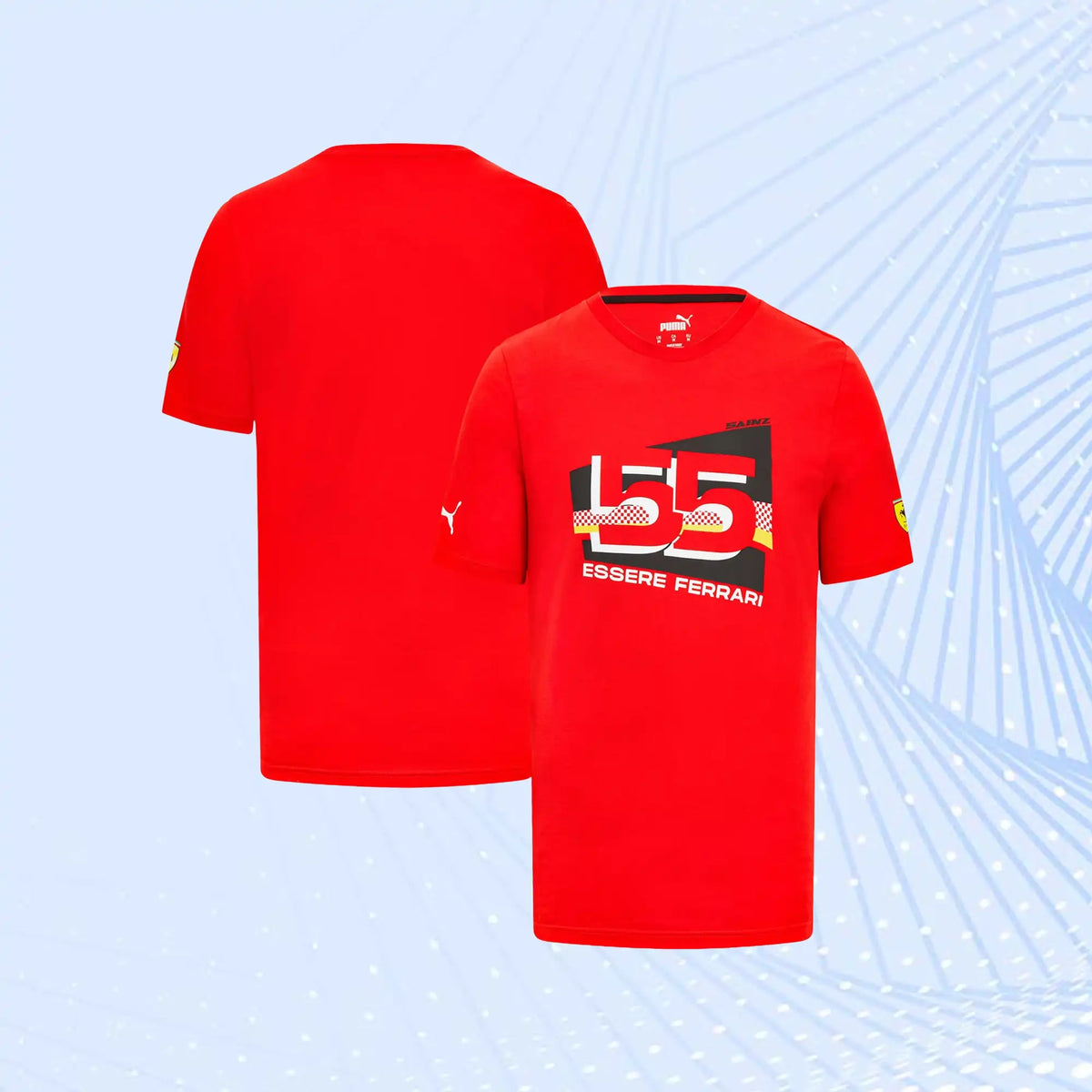 Carlos Sainz Scuderia Ferrari Puma Driver T-Shirt- Red - view 1