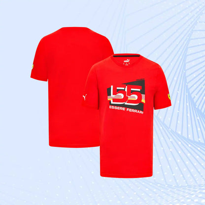 Carlos Sainz Scuderia Ferrari Puma Driver T-Shirt- Red - view 1
