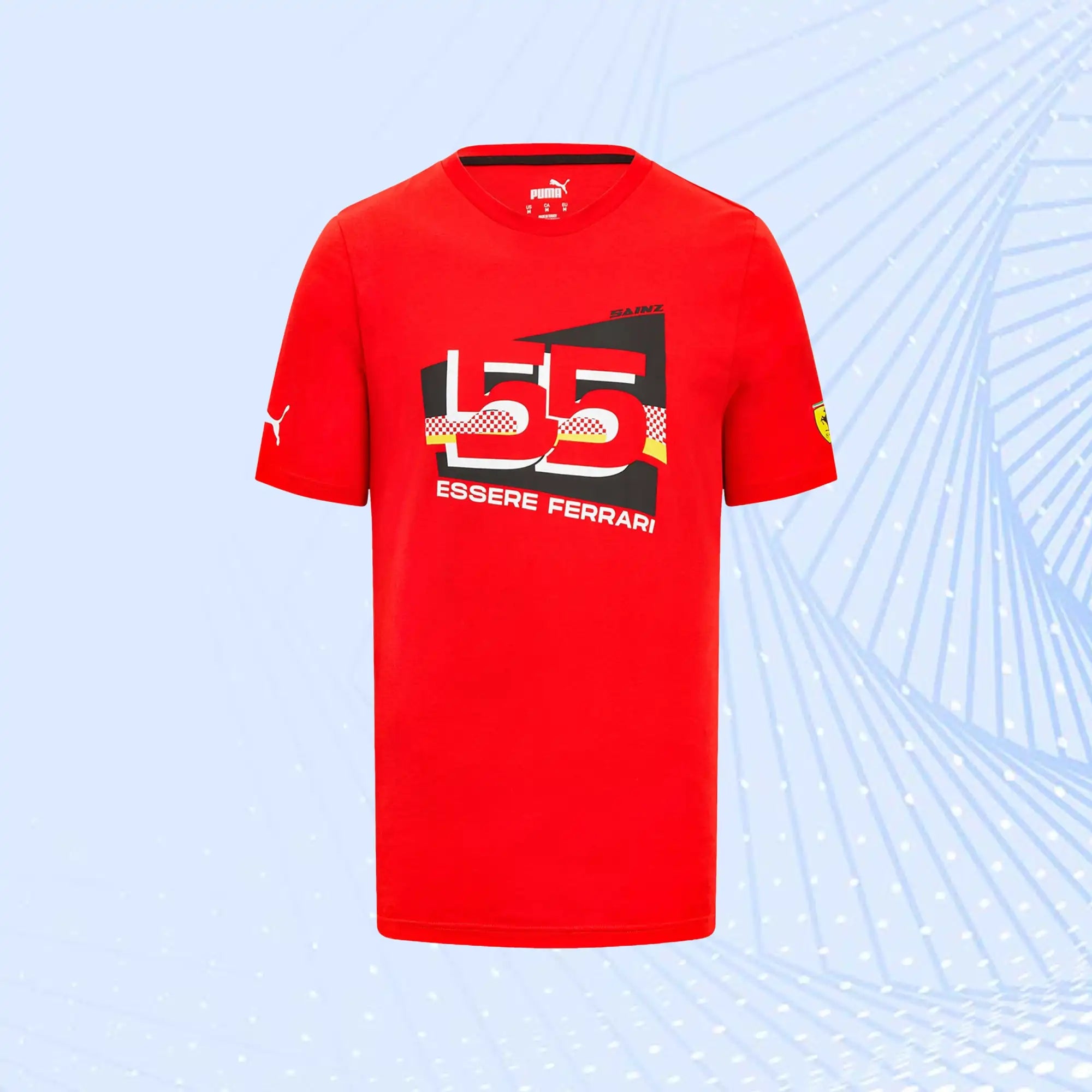 Carlos Sainz Scuderia Ferrari Puma Driver T-Shirt- Red - view 2