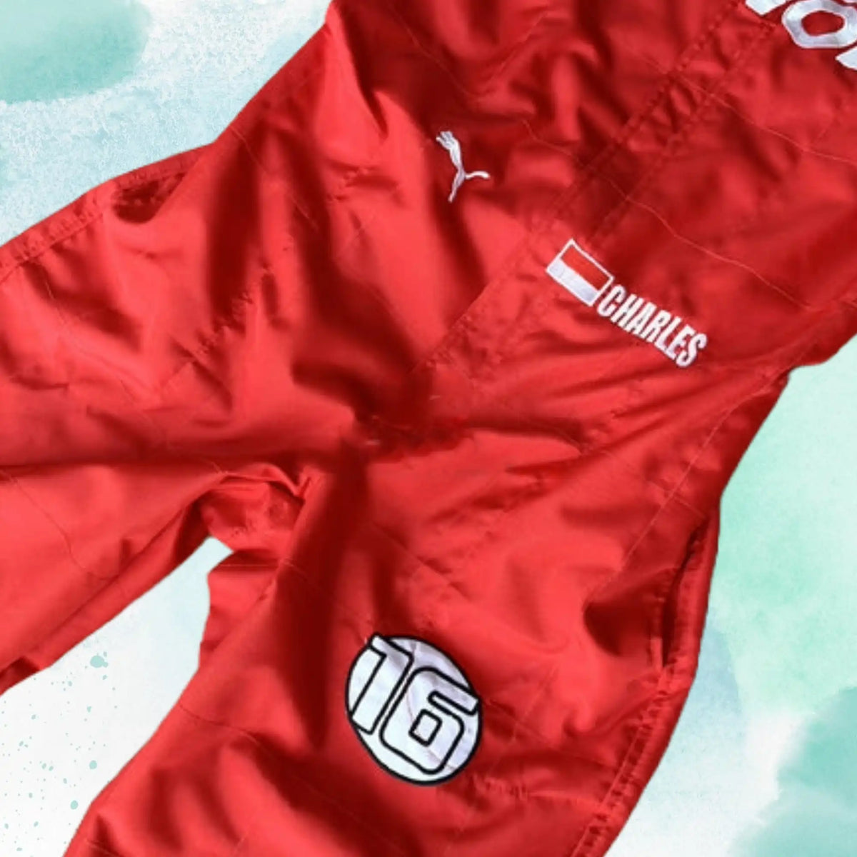 Charles Leclerc 2019 F1 Team Ferrari Mission Winnow Embroidery Replica Race Suit - view 5