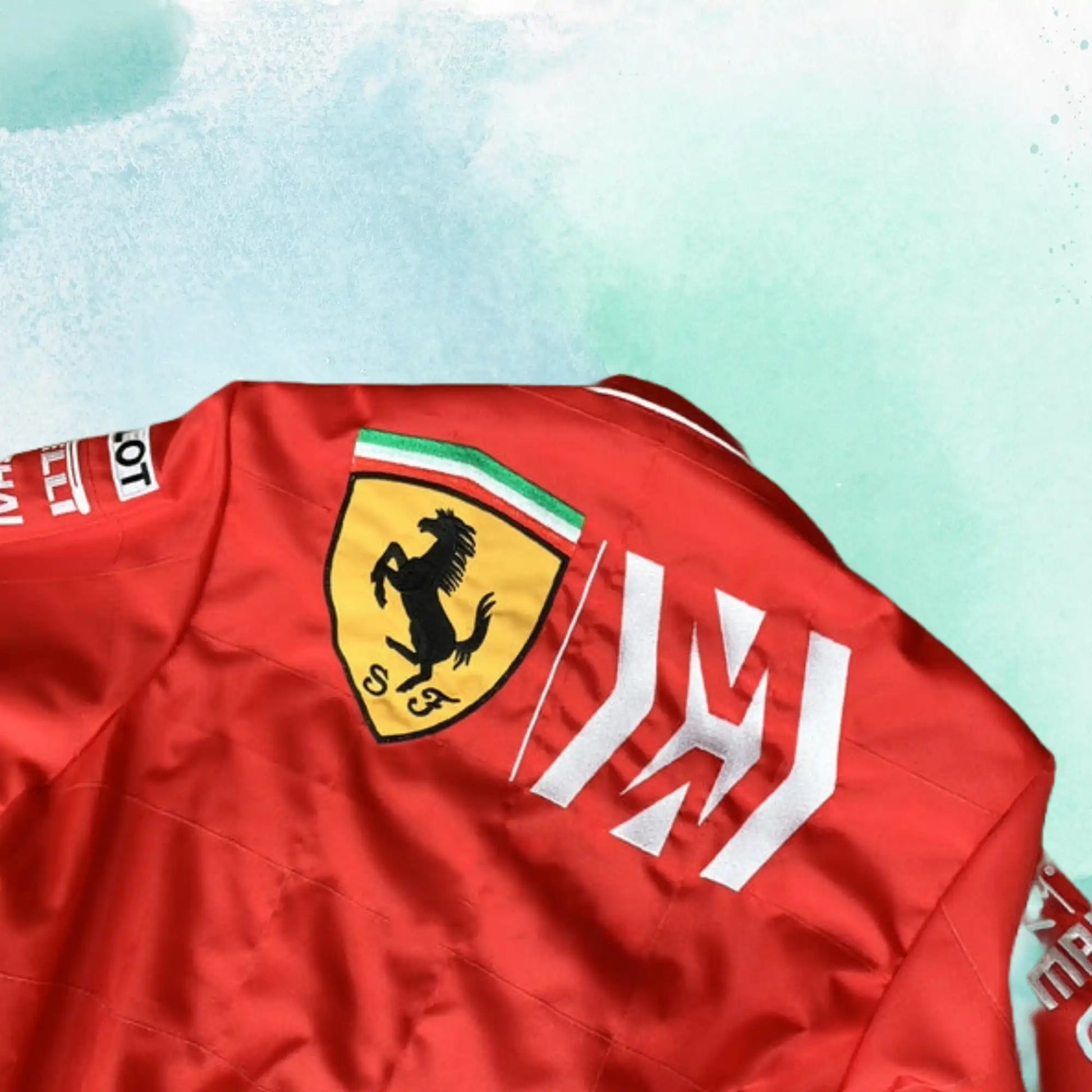 Charles Leclerc 2019 F1 Team Ferrari Mission Winnow Embroidery Replica Race Suit - view 6