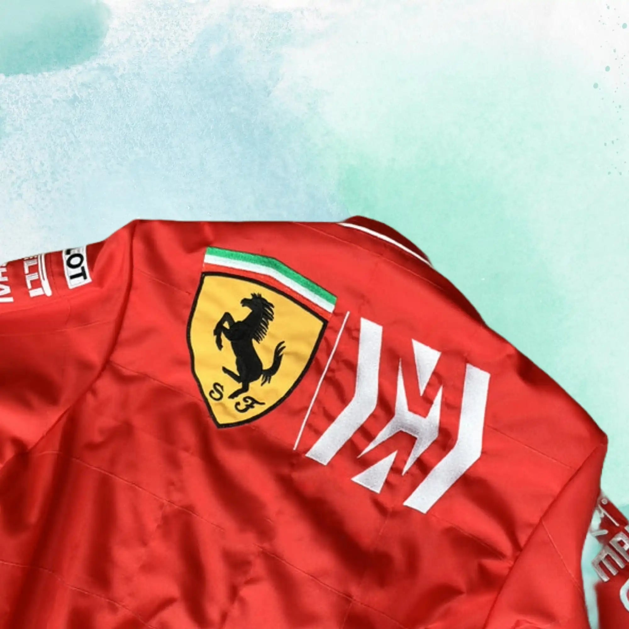Charles Leclerc 2019 F1 Team Ferrari Mission Winnow Embroidery Replica Race Suit - view 6