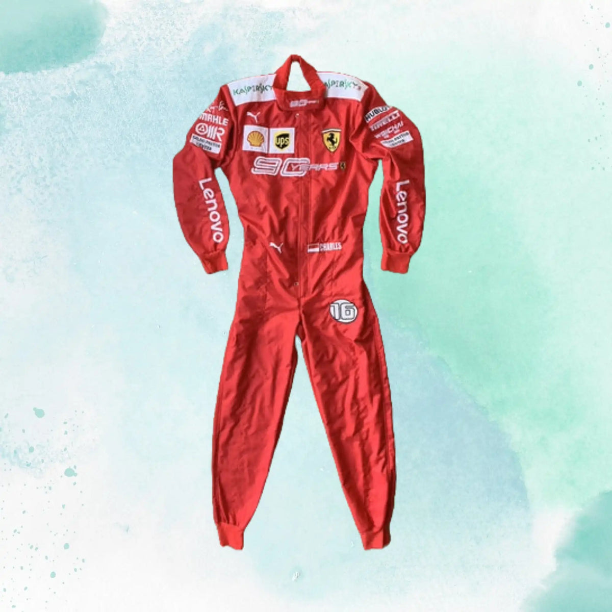 Charles Leclerc 2019 Scuderia Ferrari 90 Years F1 Team Embroidery Replica Race Suit - view 1