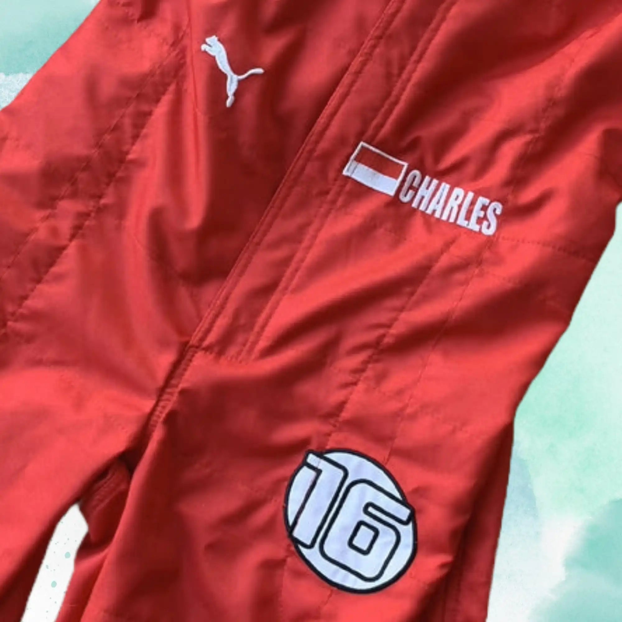 Charles Leclerc 2019 Scuderia Ferrari 90 Years F1 Team Embroidery Replica Race Suit - view 5