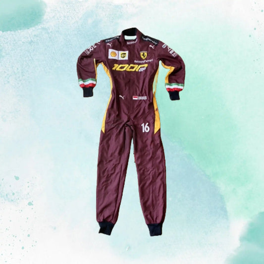 Charles Leclerc 2020 F1 Ferrari 1000 GP Replica Embroidery Replica Race Suit - view 1