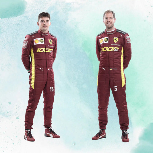 Charles Leclerc 2020 Ferrari 1000 GP Replica Formula 1 Team Racing Suit - view 2
