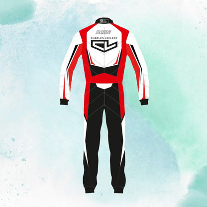 Charles Leclerc 2021 Overall Go Kart Replica Racing Sublimation Printed Suit - view 2