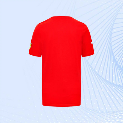 Charles Leclerc F1 Team Scuderia Ferrari Puma Driver T-Shirt- Red - view 3