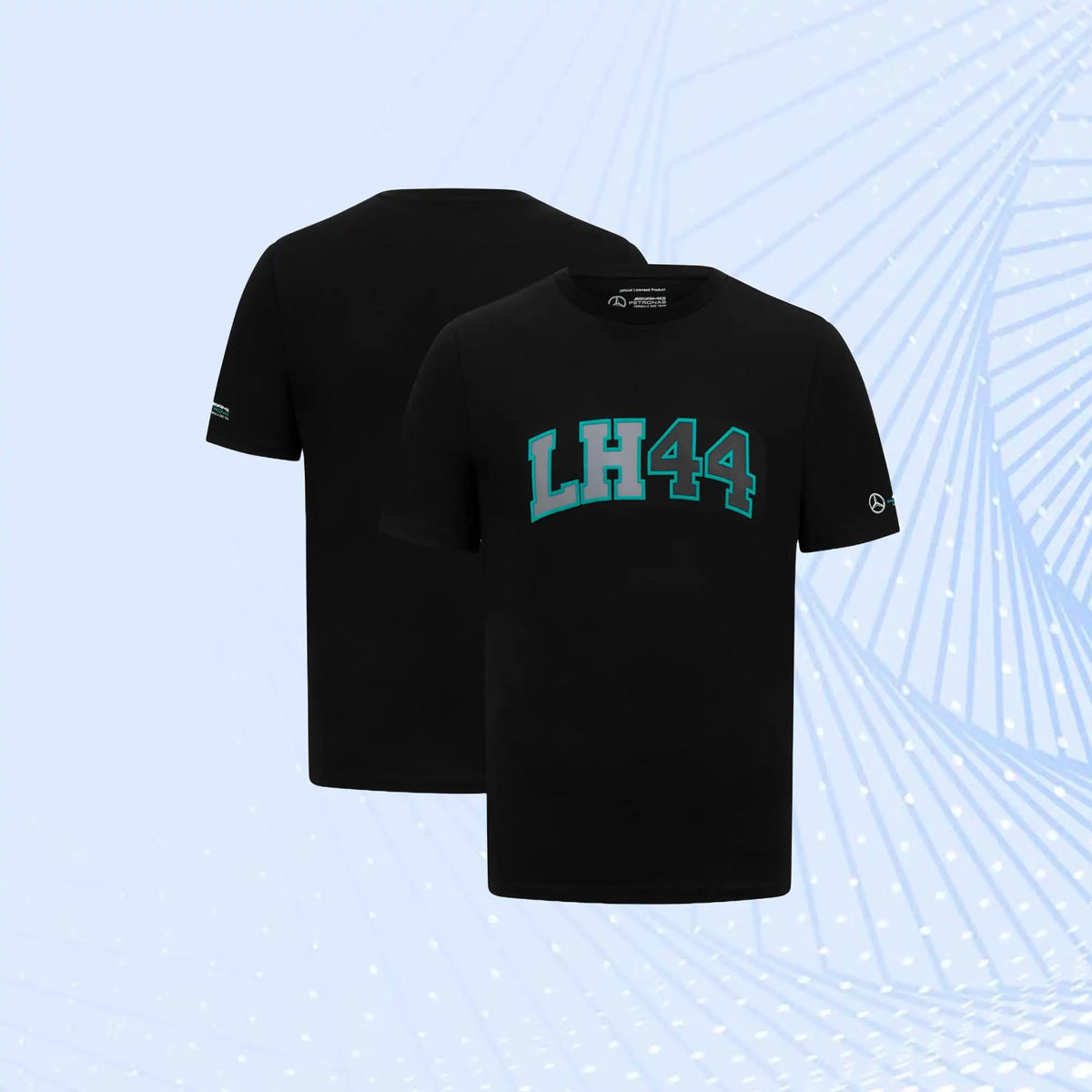 F1 Lewis Hamilton 44 Mercedes AMG Petronas T-Shirt- Black - view 1