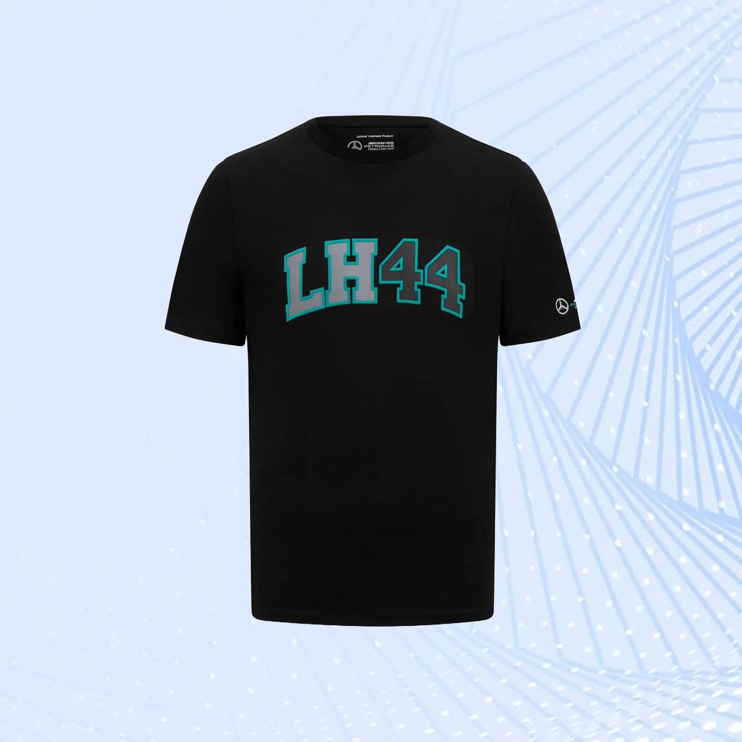 F1 Lewis Hamilton 44 Mercedes AMG Petronas T-Shirt- Black - view 2