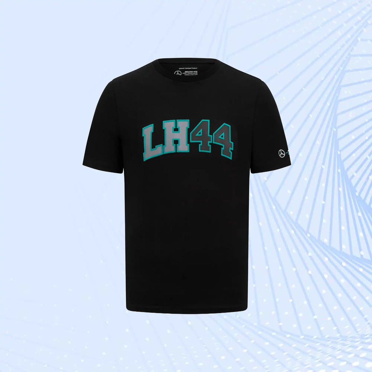 F1 Lewis Hamilton 44 Mercedes AMG Petronas T-Shirt- Black - view 2