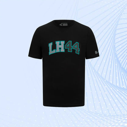 F1 Lewis Hamilton 44 Mercedes AMG Petronas T-Shirt- Black - view 2