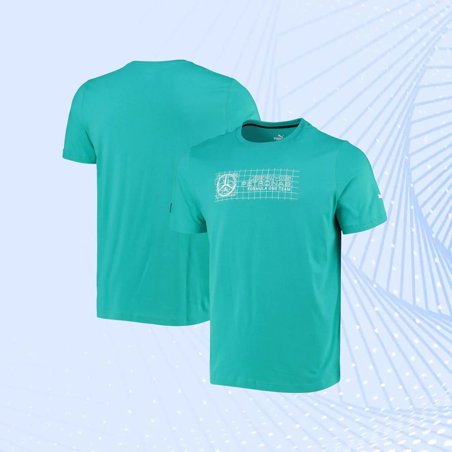 F1 Logo Mercedes AMG Petronas T-Shirt + by Puma- Spectra Green - view 1