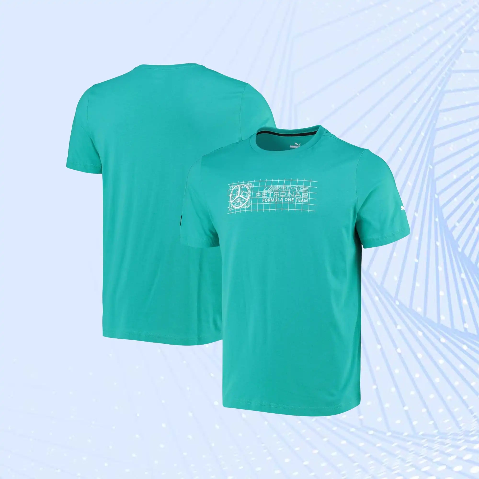 F1 Logo Mercedes AMG Petronas T-Shirt + by Puma- Spectra Green - view 1