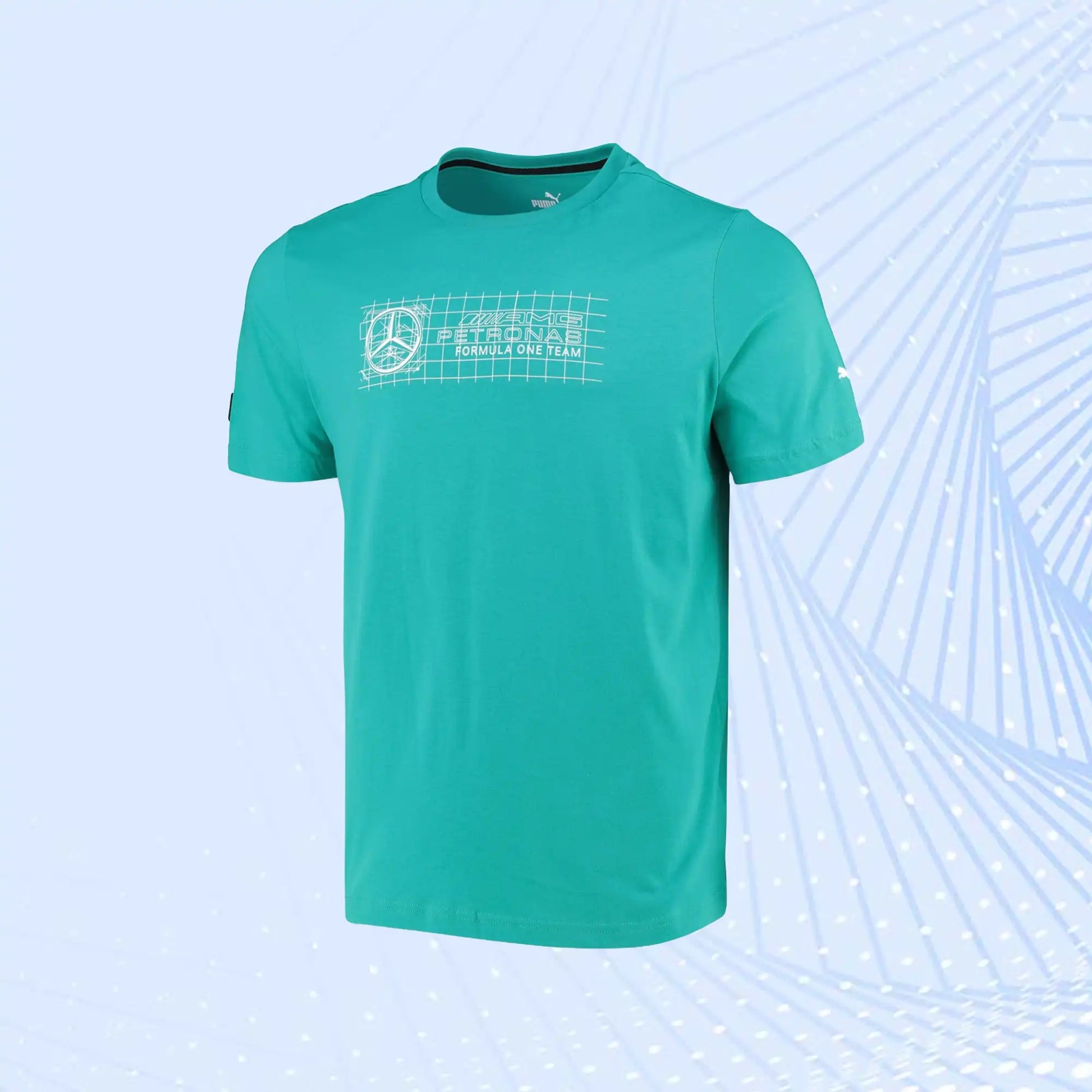 F1 Logo Mercedes AMG Petronas T-Shirt + by Puma- Spectra Green - view 2