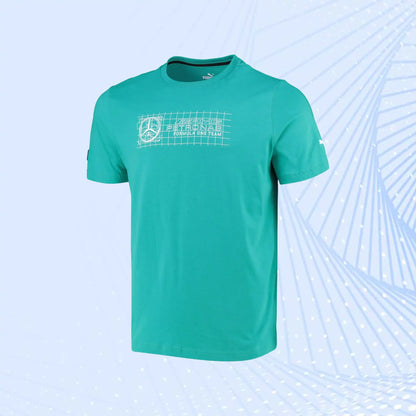 F1 Logo Mercedes AMG Petronas T-Shirt + by Puma- Spectra Green - view 2