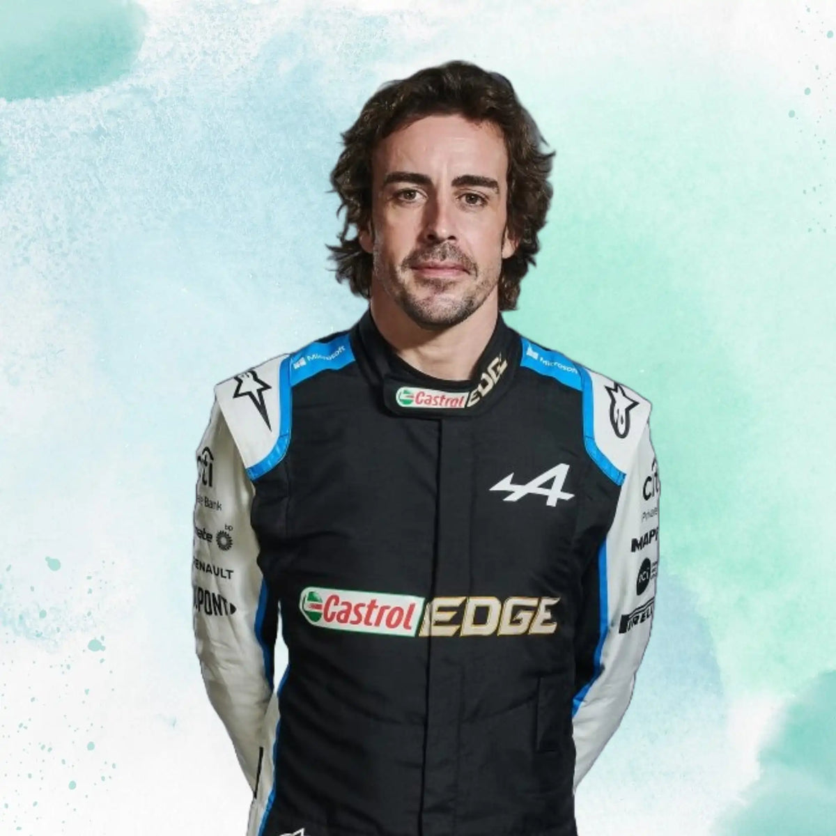 Fernando Alonso 2021 Replica Racing Suit F1 Team Alpine - view 4