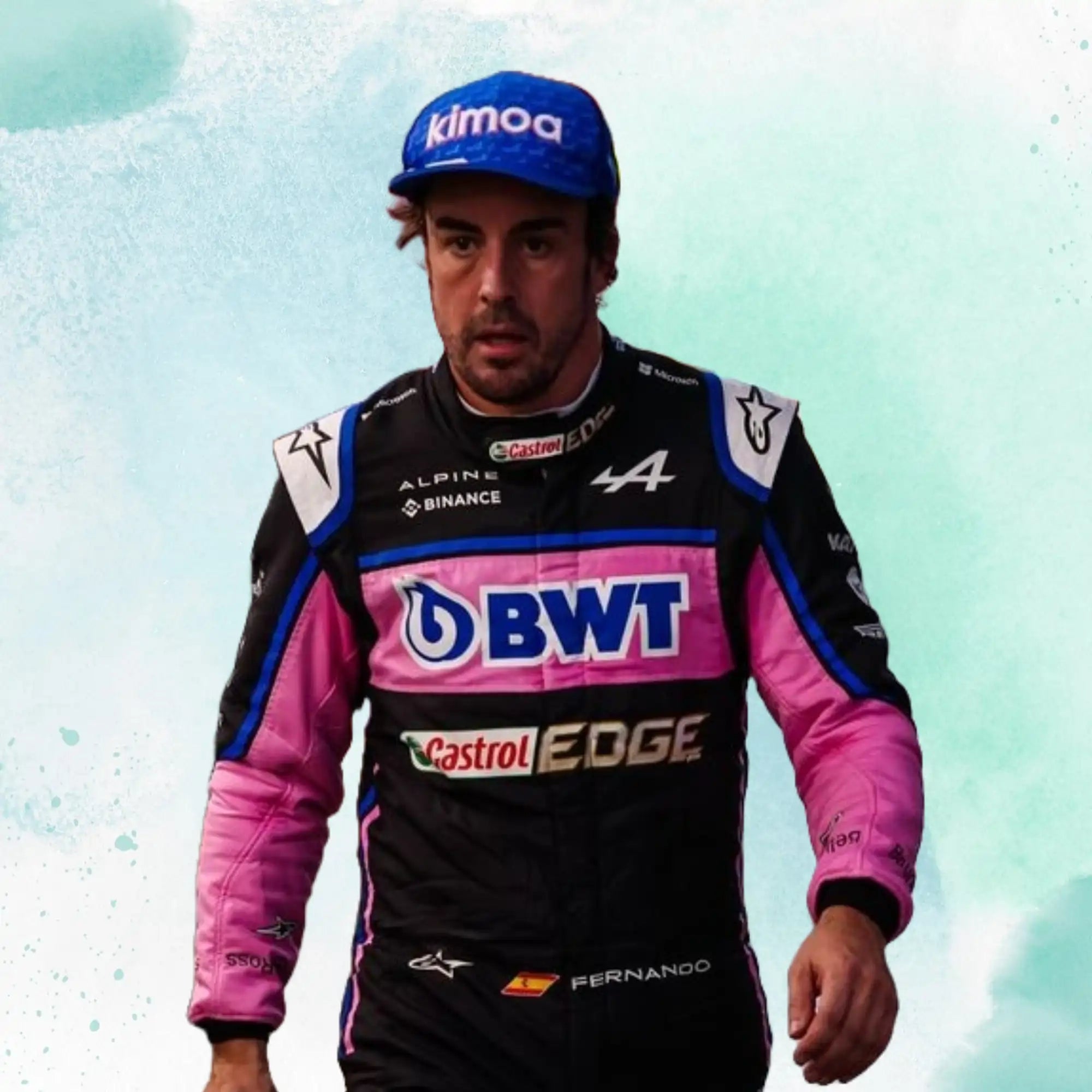 Fernando Alonso 2022 BWT Italian GP Replica Racing Suit F1 Team Alpine - view 4