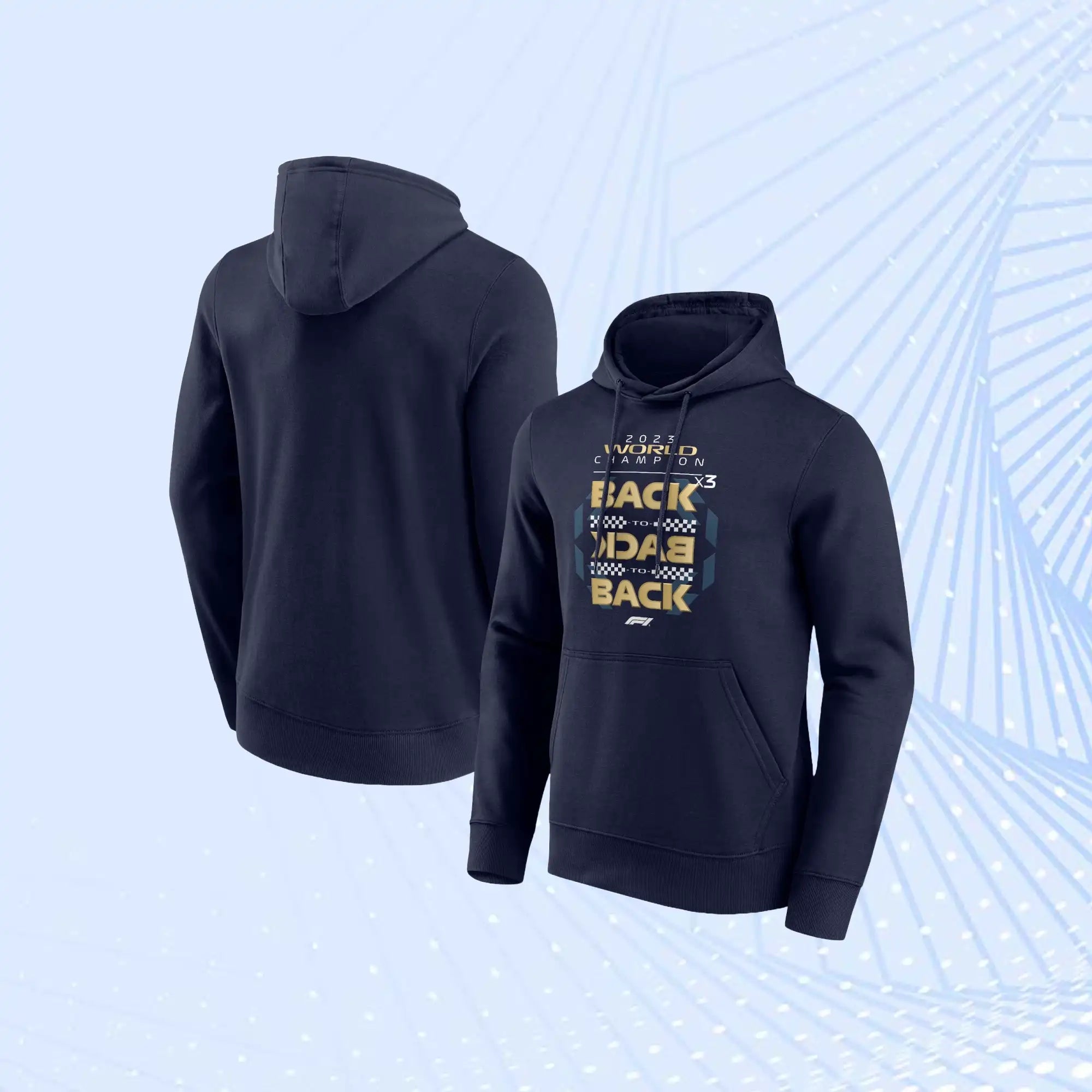 Formula 1 Champion Back To Back Graphic Hoodie- Formula 1 Team Wears - view 1
