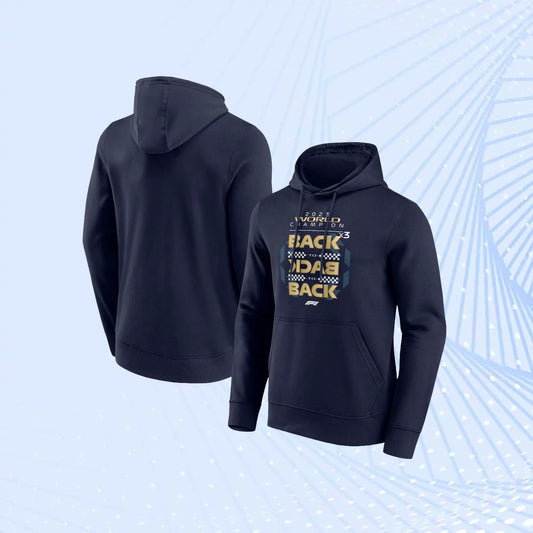 Formula 1 Champion Back To Back Graphic Hoodie- Formula 1 Team Wears - view 1