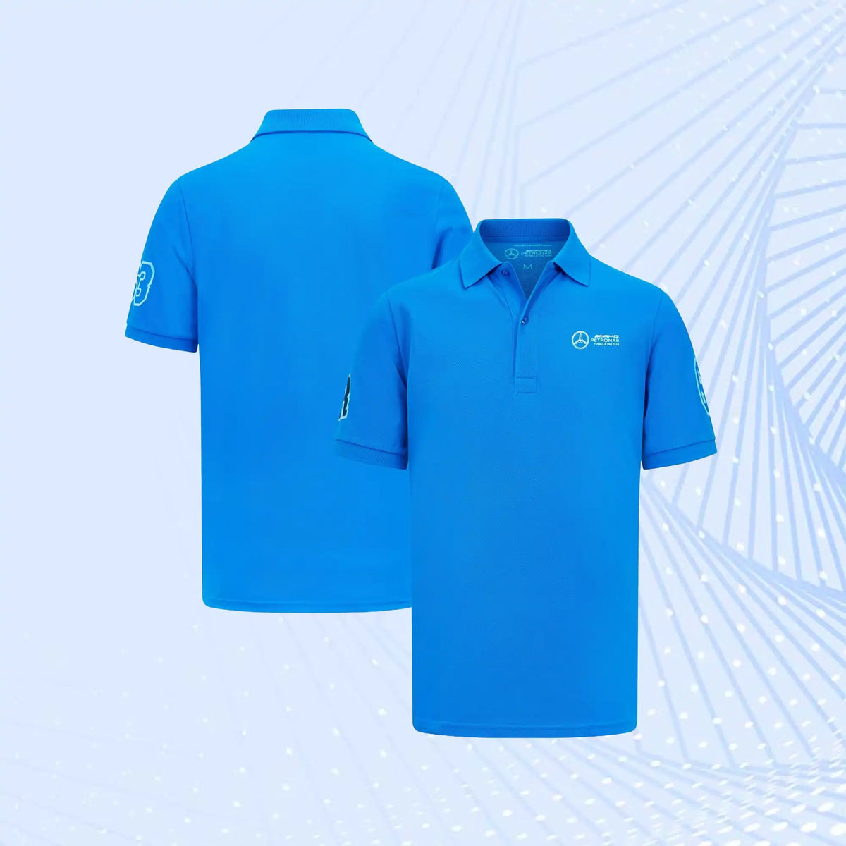 George Russell 63 Formula 1 Mercedes AMG Petronas F1 Team Wear Polo - view 1