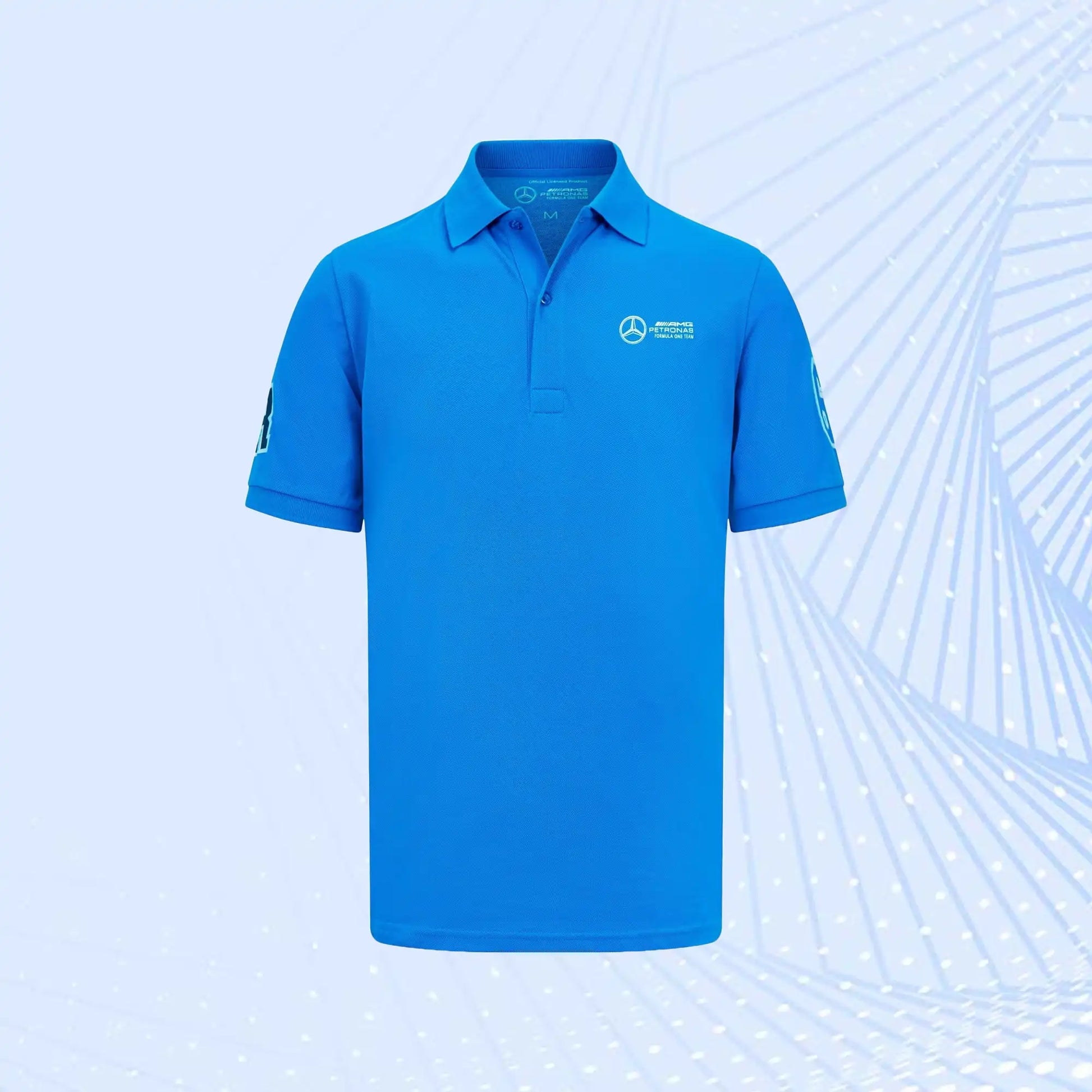 George Russell 63 Formula 1 Mercedes AMG Petronas F1 Team Wear Polo - view 2