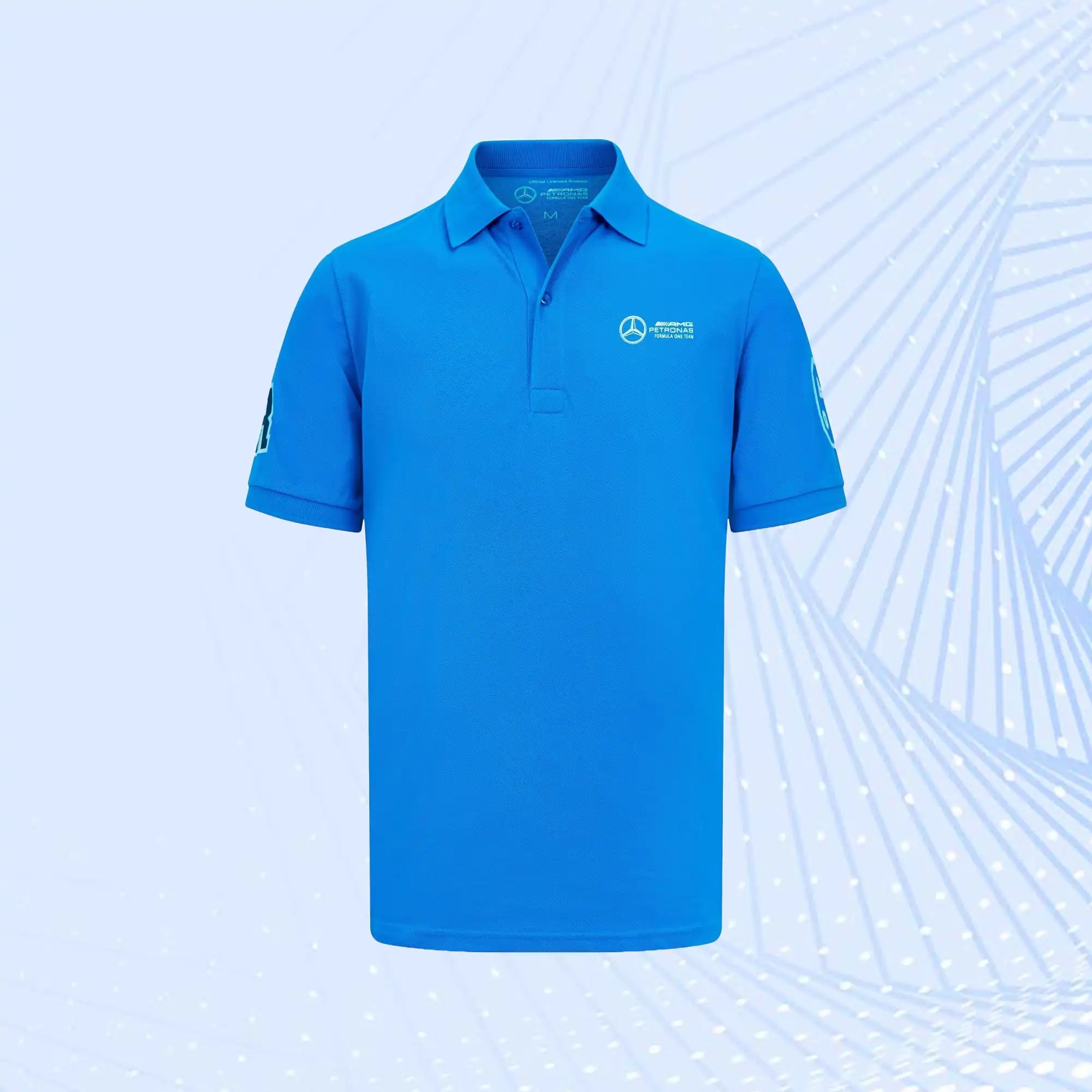George Russell 63 Formula 1 Mercedes AMG Petronas F1 Team Wear Polo - view 2