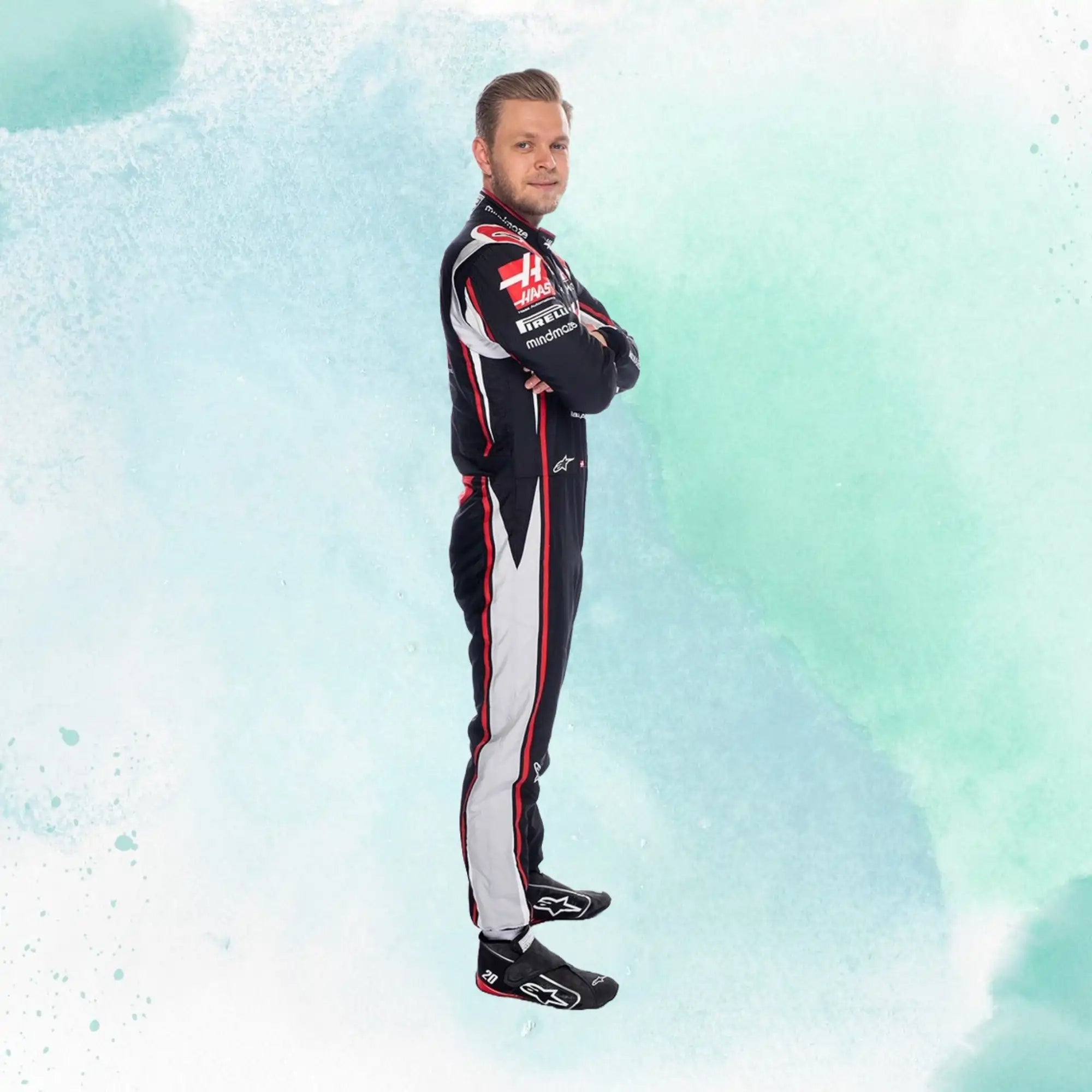 Kevin Magnussen 2020 F1 Team Haas Replica Racing Suit - view 3
