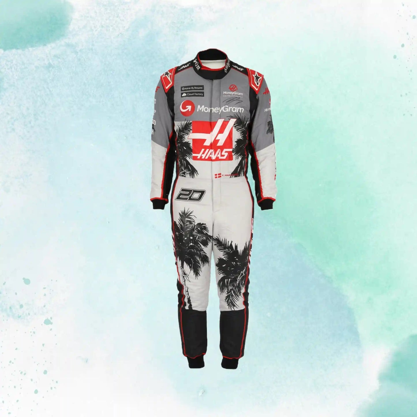 Kevin Magnussen New 2023 Haas F1 Team Miami Grand Prix Weekend Replica Racing Suit - view 2