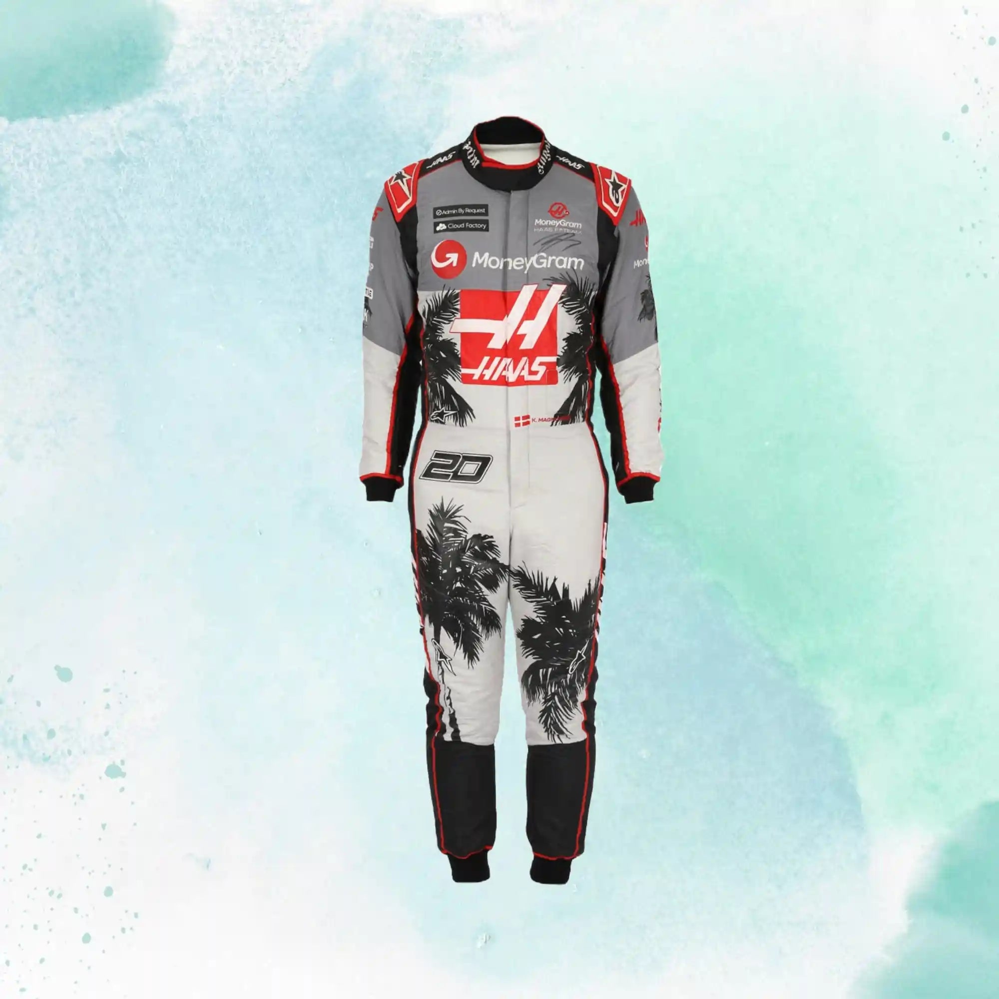 Kevin Magnussen New 2023 Haas F1 Team Miami Grand Prix Weekend Replica Racing Suit - view 2