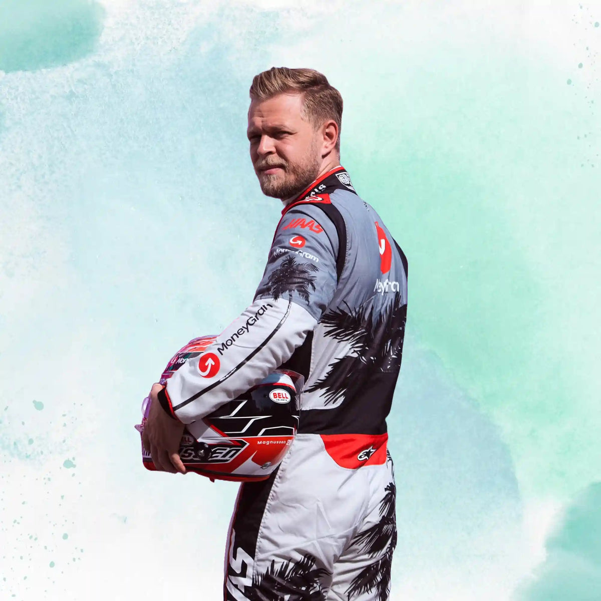 Kevin Magnussen New 2023 Haas F1 Team Miami Grand Prix Weekend Replica Racing Suit - view 4