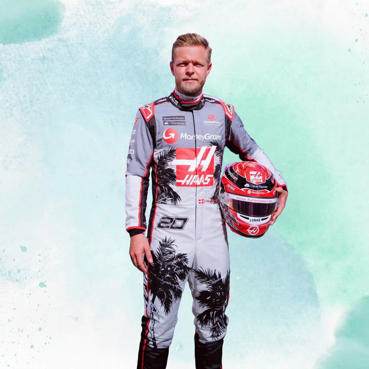 Kevin Magnussen New 2023 Haas F1 Team Miami Grand Prix Weekend Replica Racing Suit - view 5