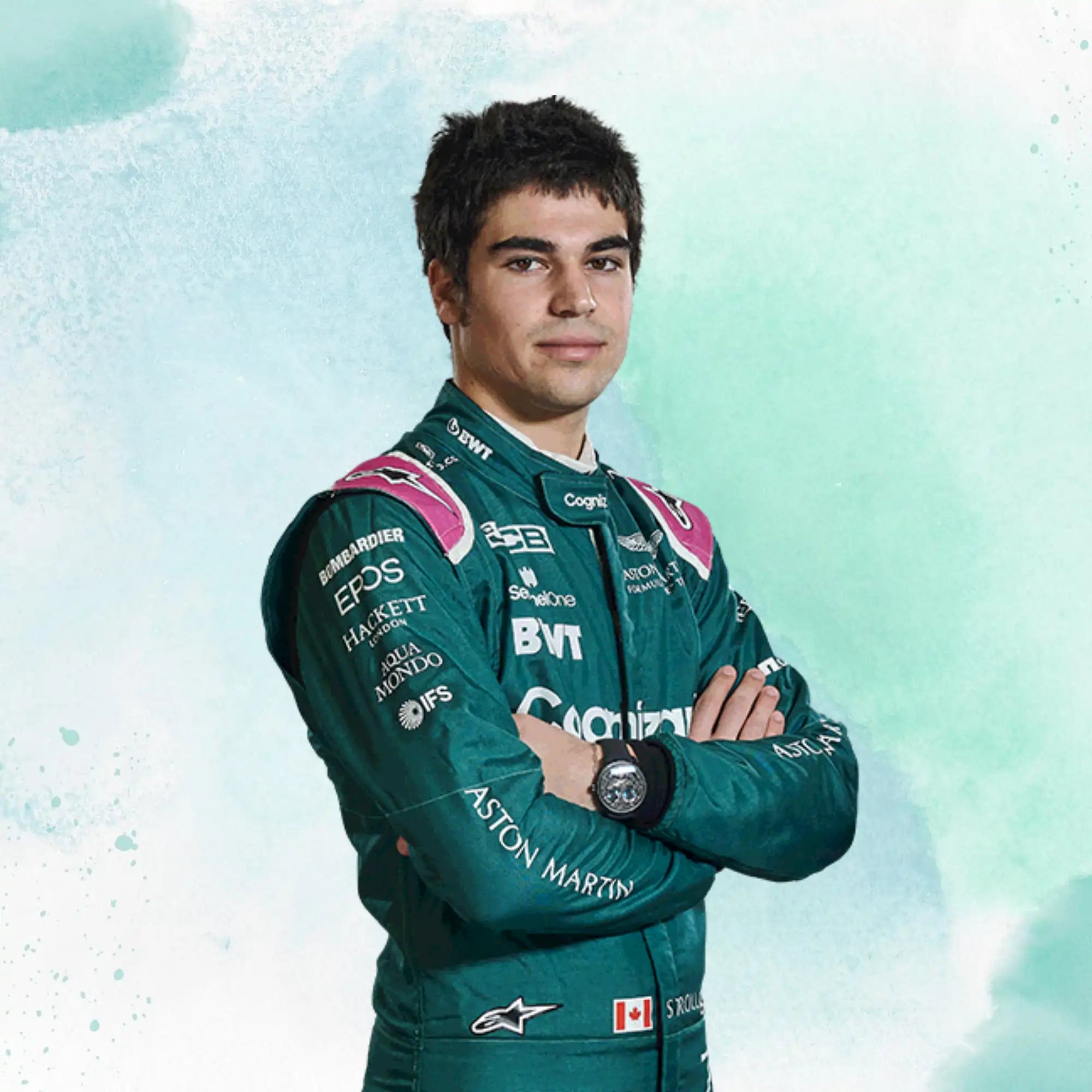Lance Stroll 2022 F1 Team Aston Martin Replica Race Suit - view 2