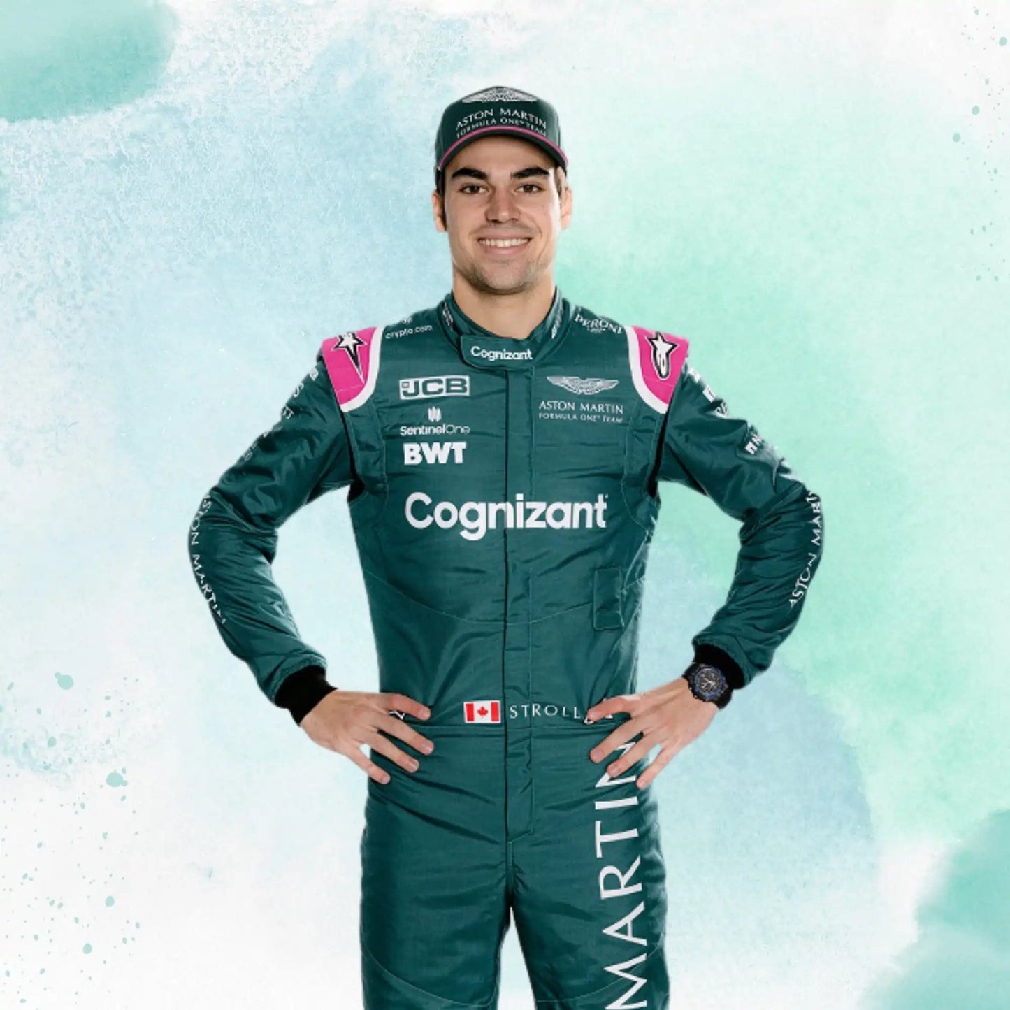 Lance Stroll 2022 F1 Team Aston Martin Replica Race Suit - view 3