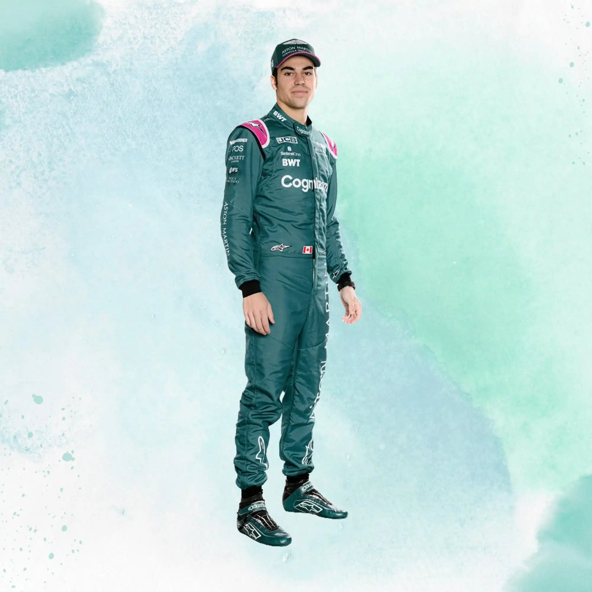 Lance Stroll 2022 F1 Team Aston Martin Replica Race Suit - view 4