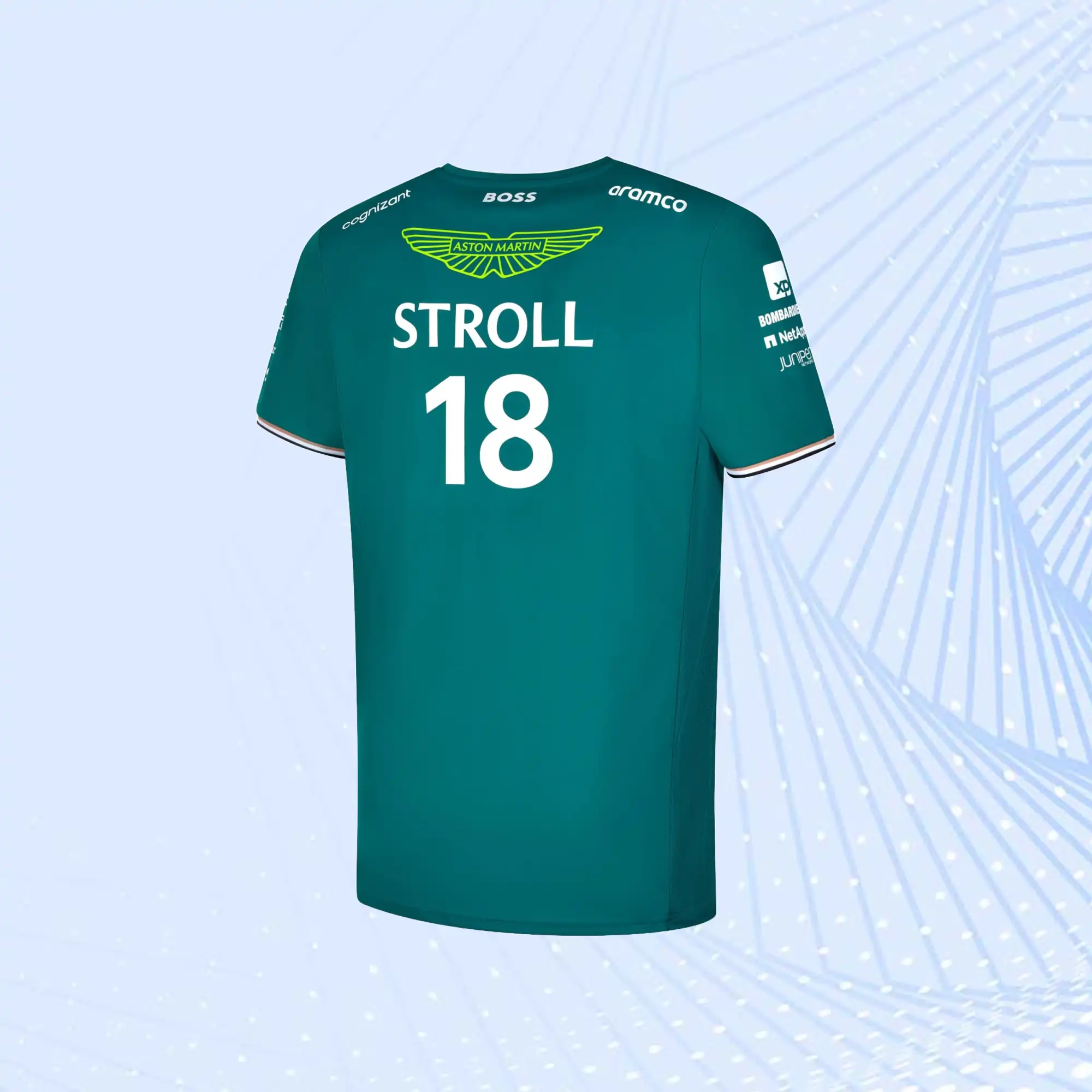 Lance Stroll 2023 Official Aston Martin Aramco Cognizant F1 Team Driver T-Shirt - view 3
