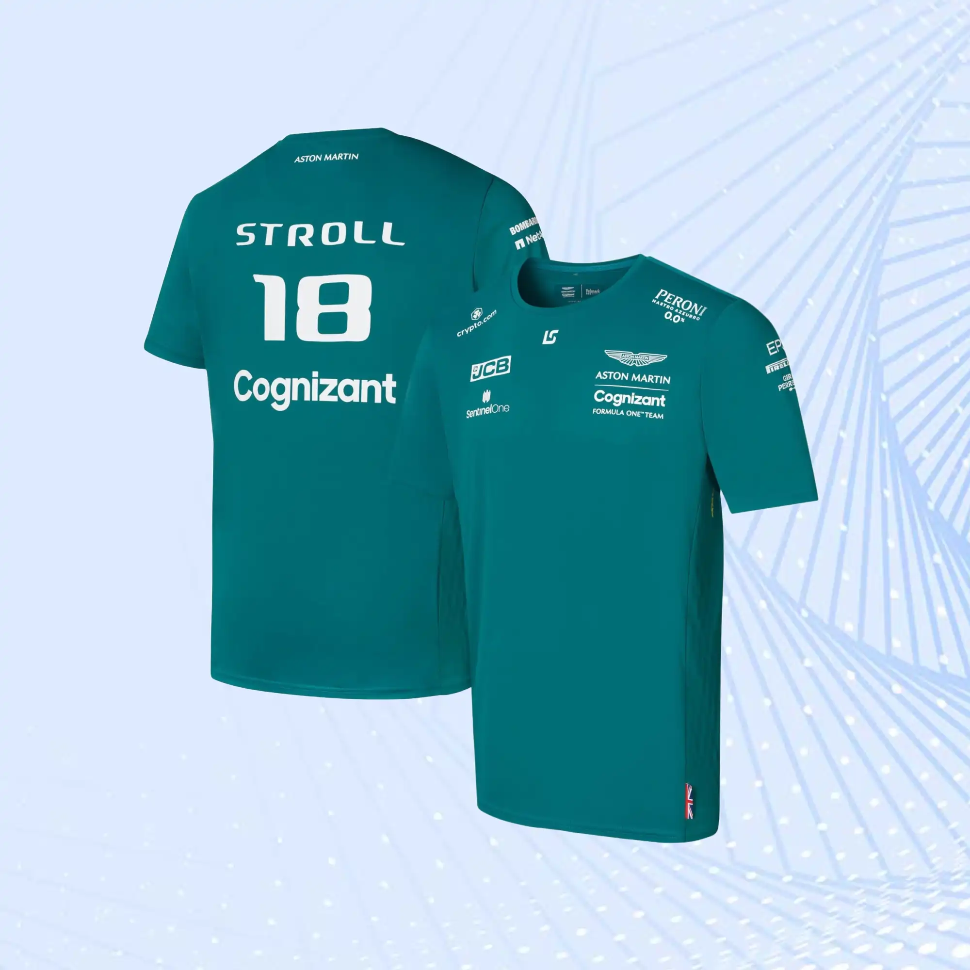 Lance Stroll Aston Martin Cognizant F1 2022 Official Team Driver T-Shirt - view 1