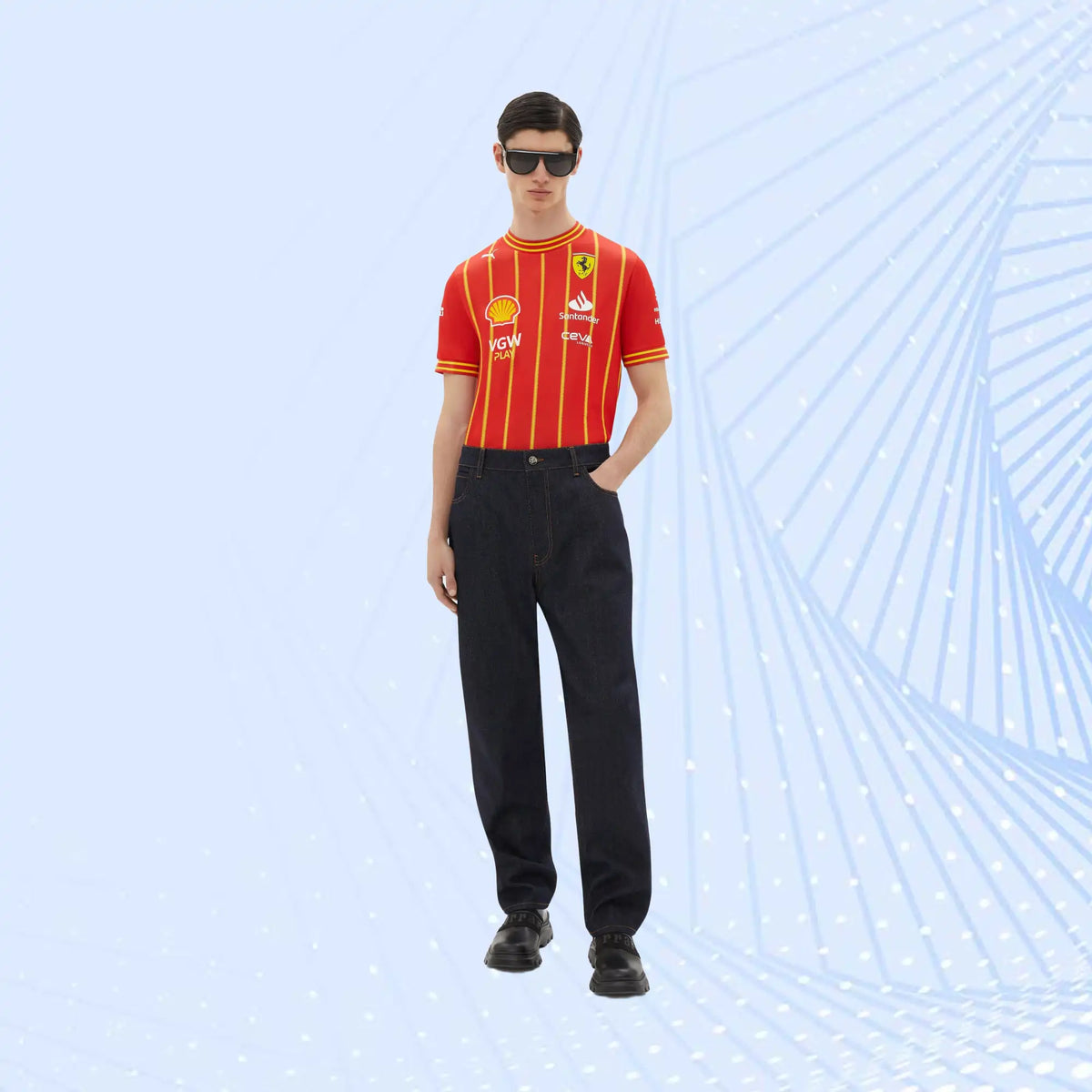 Leclerc Puma Football Shirt for Scuderia Ferrari- Austrian Special Edition - view 2