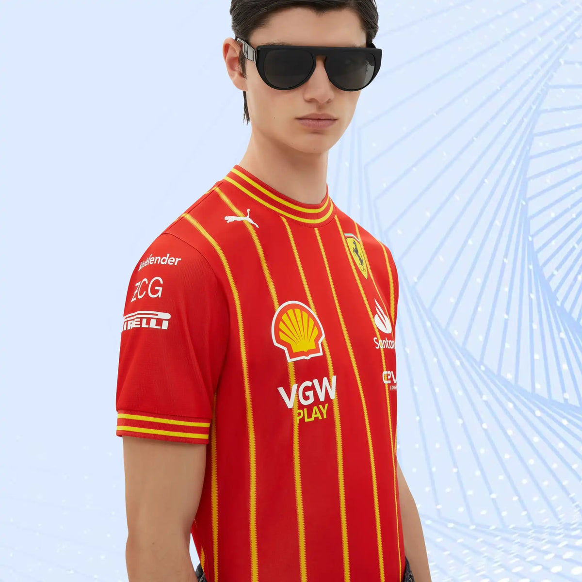 Leclerc Puma Football Shirt for Scuderia Ferrari- Austrian Special Edition - view 5