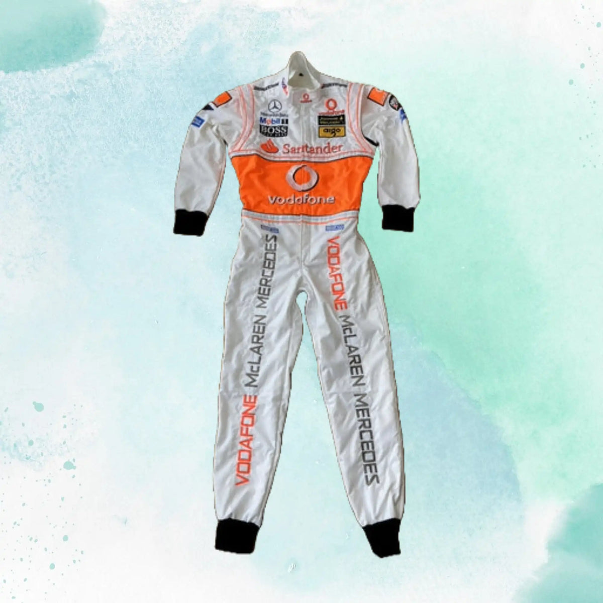 Lewis Hamilton 2008 Vodafone Replica Embroidery / Patch Replica Race Suit - view 1