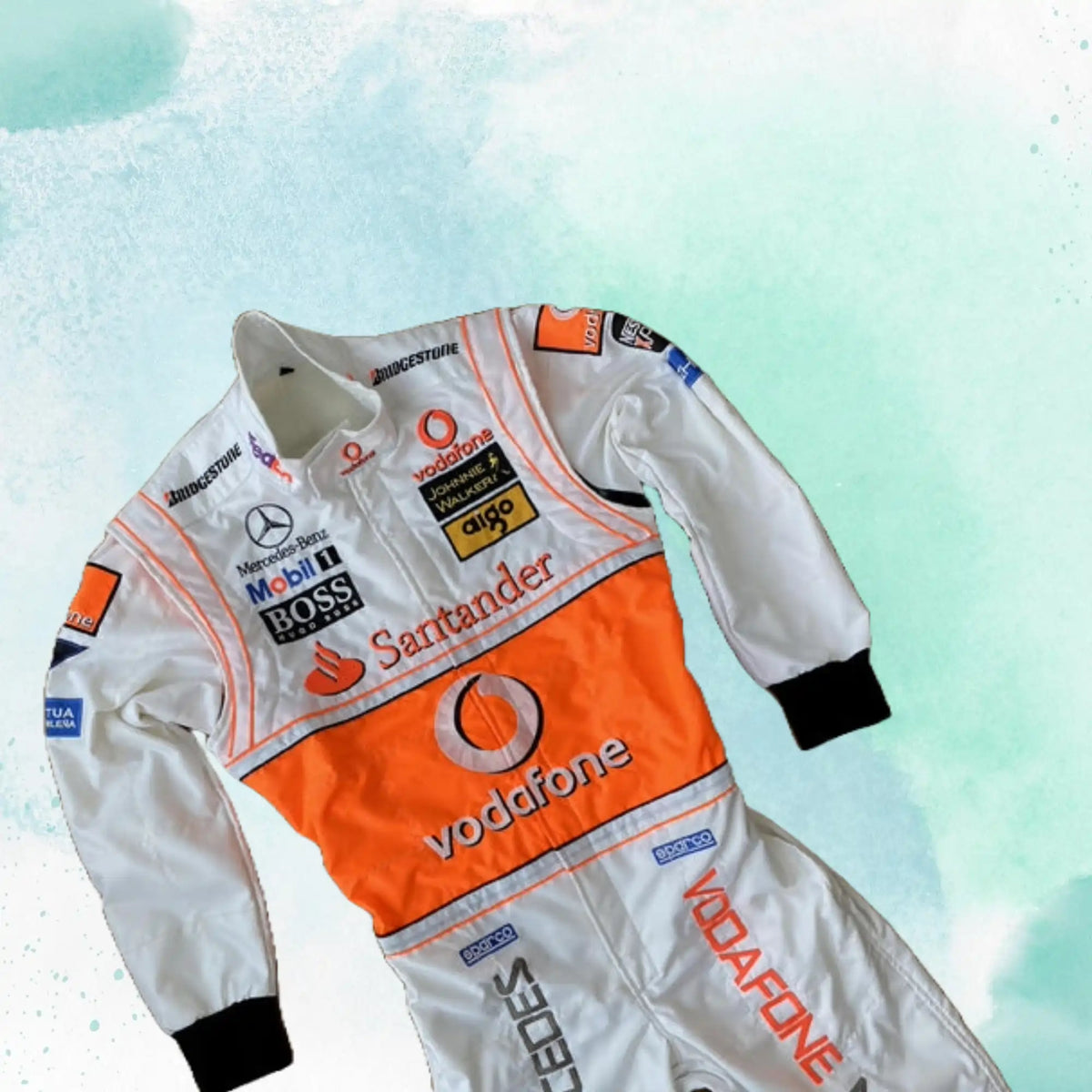 Lewis Hamilton 2008 Vodafone Replica Embroidery / Patch Replica Race Suit - view 3