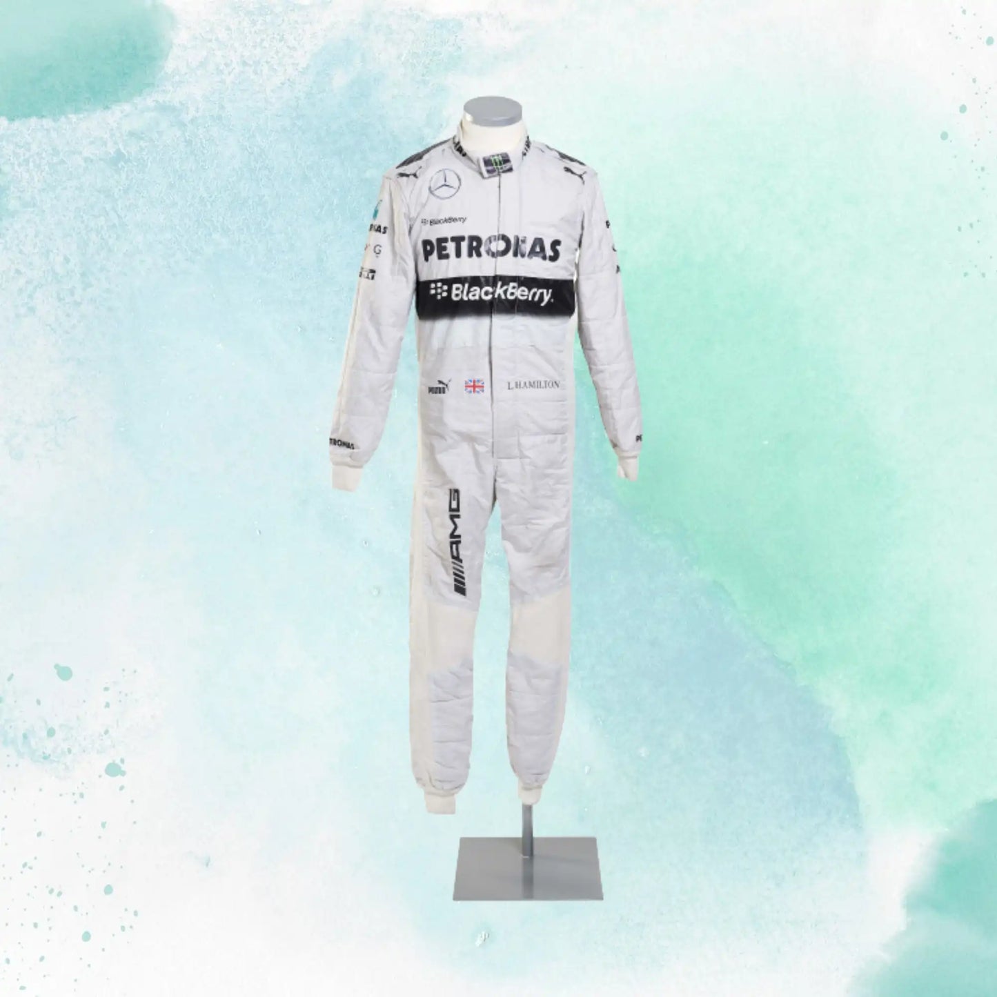 Lewis Hamilton 2015 Mercedes AMG Petronas F1 Replica Racing Suit - view 2
