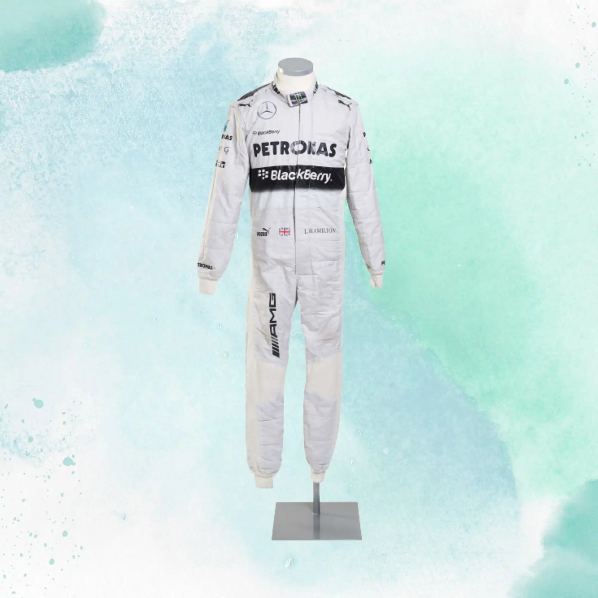 Lewis Hamilton 2015 Mercedes AMG Petronas F1 Replica Racing Suit - view 2